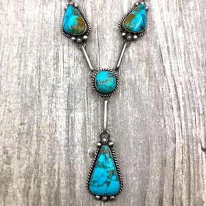 Navajo Mini Lariat Necklace & Earrings Set